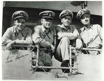 Mister Rogers Signed Cast 8x10 Photo With Henry Fonda, William Powell and Jack Lemmon
